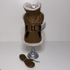 Doggie Design Aviation Pilot Aviator Bomber Jacket Harness with Leash